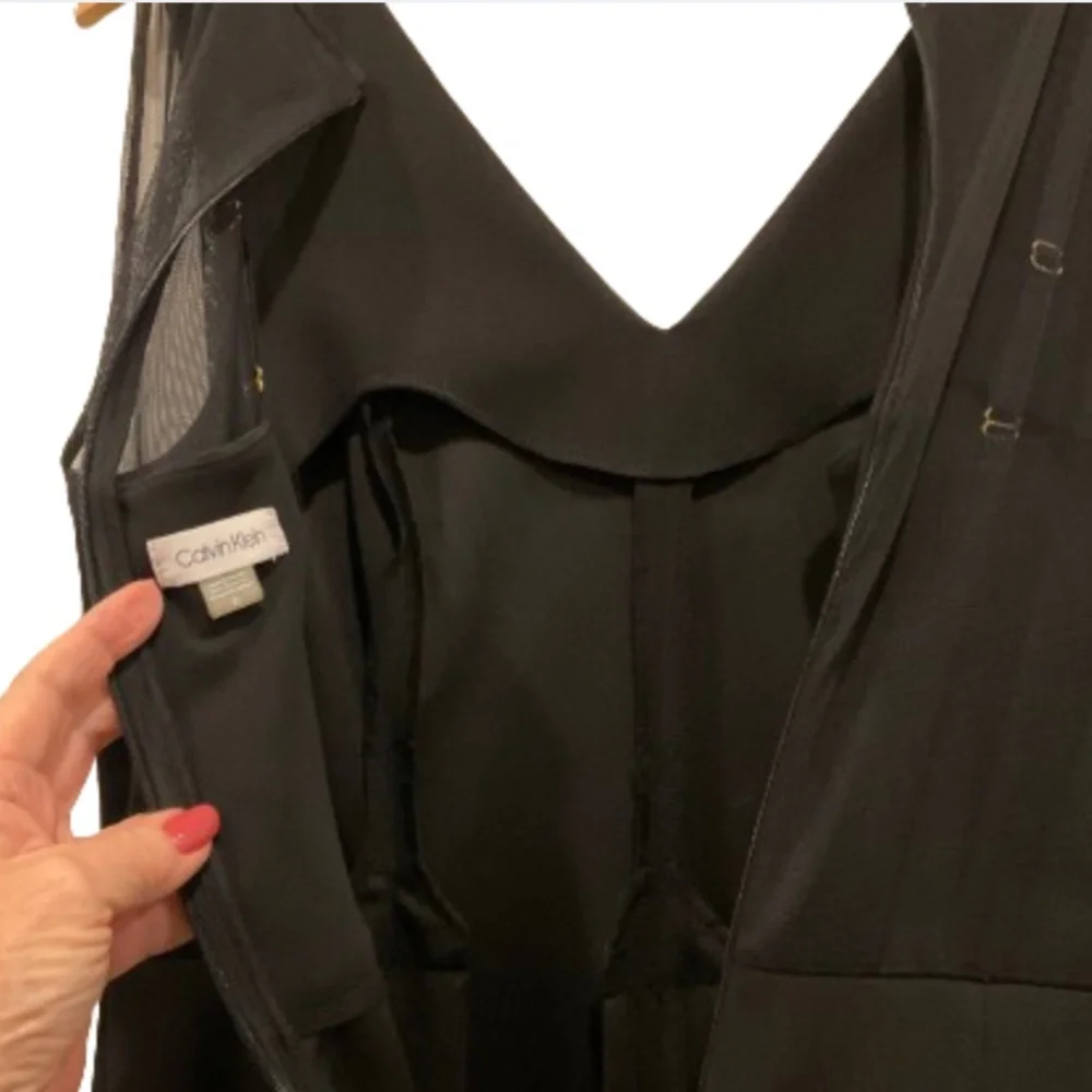 CALVIN KLEIN Jumpsuit One Piece Black Size 10 - Picture 3 of 11